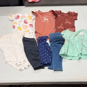 Baby Clothing Set with Bodysuits and Leggings